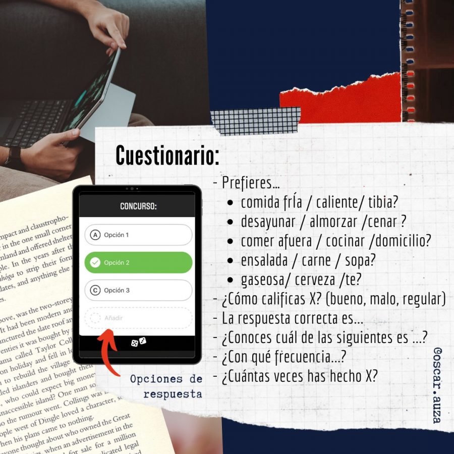 Cuestionarios e Instagram Stories